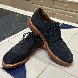 J. Crew Kenton long wings in suede J. Crew | Shoes | J Crew Mens Blue Kenton Long Wings | Poshmark main image 4